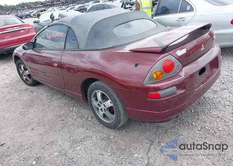 2004 Mitsubishi Eclipse Spyder Gs from USA, damaged, VIN 4A3AE45G74E070958